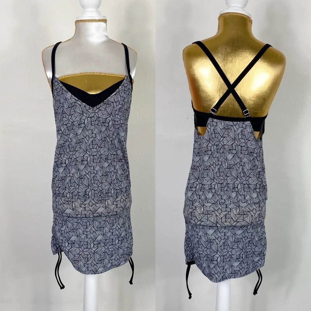 Athleta swim top gym workout abstract print 32B/C - Picture 1 of 7